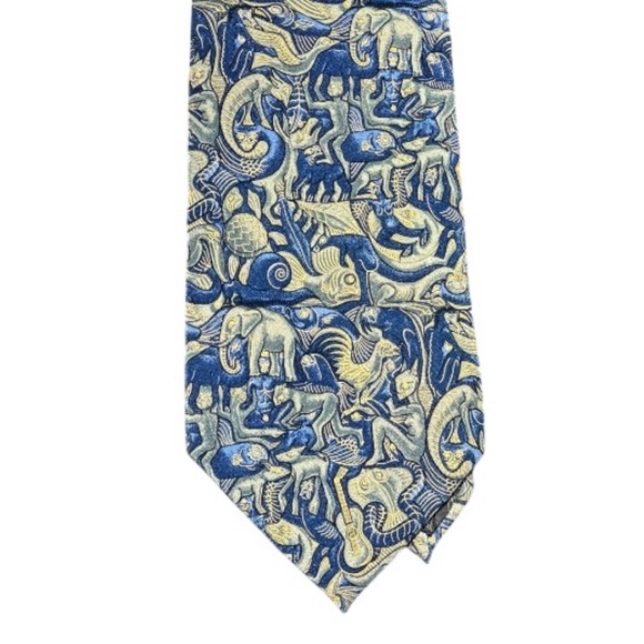 M.C. Escher Vintage 90s Silk Tie Men’s Surreal Abstract Art Statement Designer - Picture 1 of 9